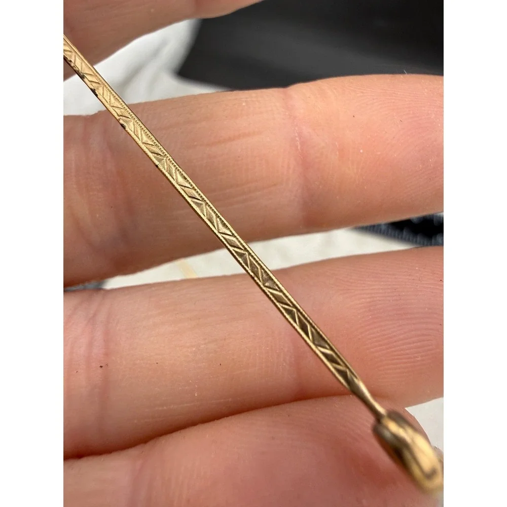 Vintage ArtCraft Wire Frame Glasses Gold Filled Rimless Engraved Bridge Case